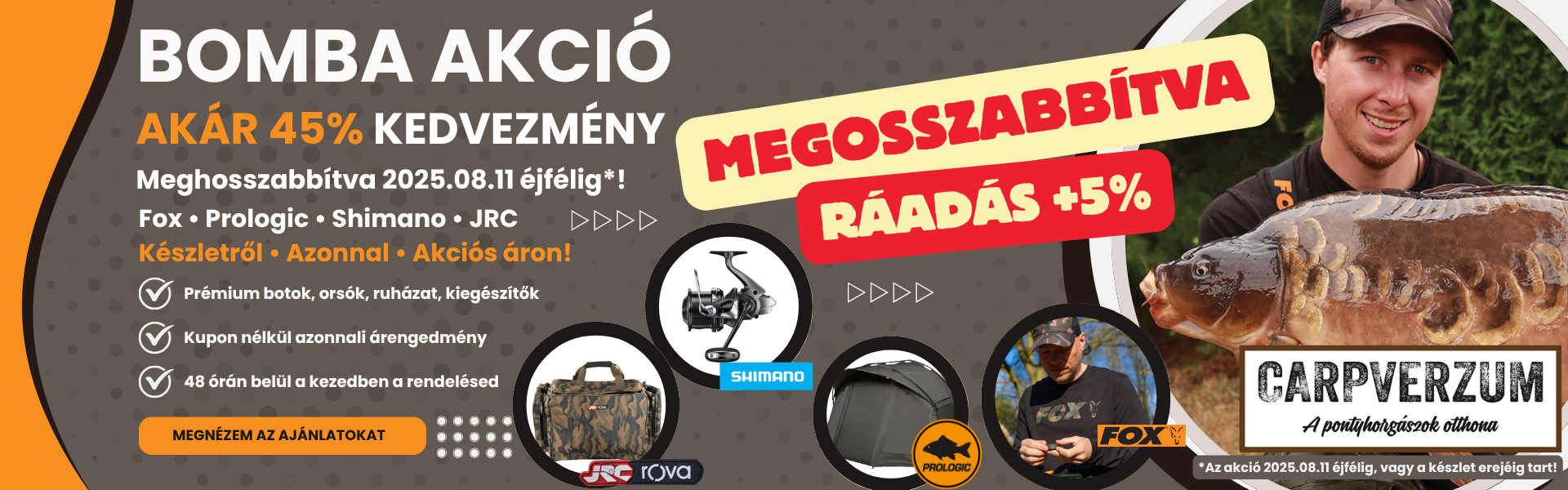 BOMBA AKCIÓ – Meghosszabbítva +5%