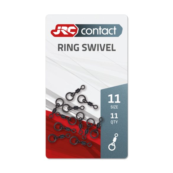 JRC Ring Swivel Size 11 - Nagyszemű Forgókapocs, 11-es méret, 11 db