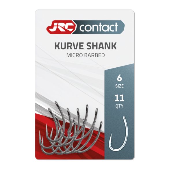 JRC, Kurve Shank Carp, 11 db, 6-os méret