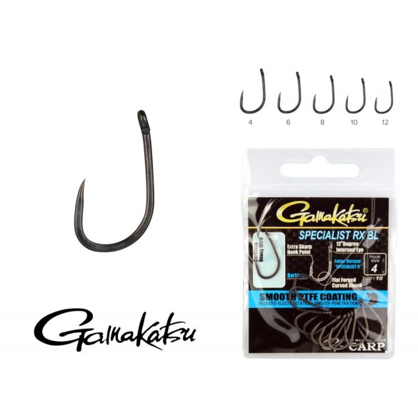 Gamakatsu G-Carp Specialist RX BL - szakáll nélküli pontyozó horog (4-es)
