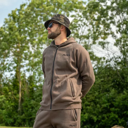 Avid Compound Zip Hoodie (Brown)