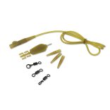 Carp Spirit ólomklipsz gubancgátlóval, gyorskapoccsal 45cm 3db/csomag