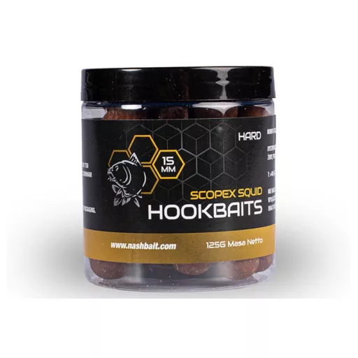 Nash Scopex Squid Hard Hookbaits 24mm 150g - kemény horogcsali