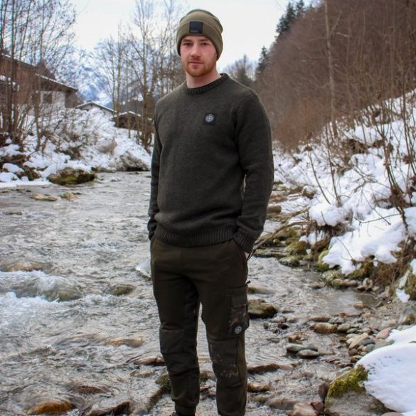 Nash Scope Knitted Crew Jumper - prémium kötött pulóver