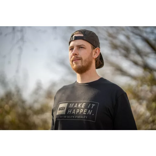 Nash Make It Happen Coordinates T Shirt Black - rövid ujjú póló