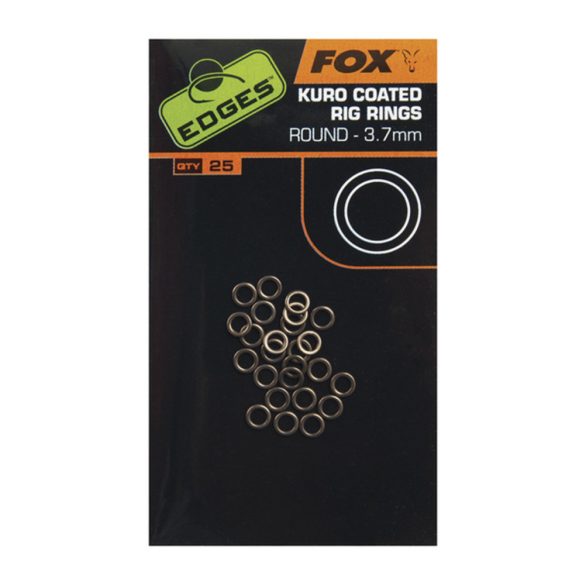 FOX EDGES™ KURO COATED RIG RINGS - 3.2mm Medium