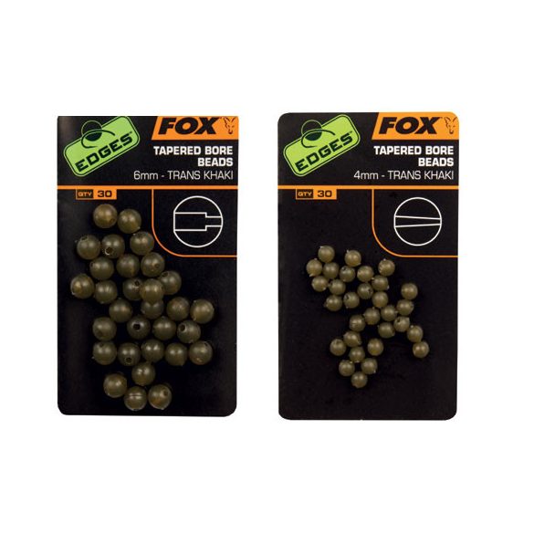 FOX EDGES™ Tapered Bore Beads - 4mm