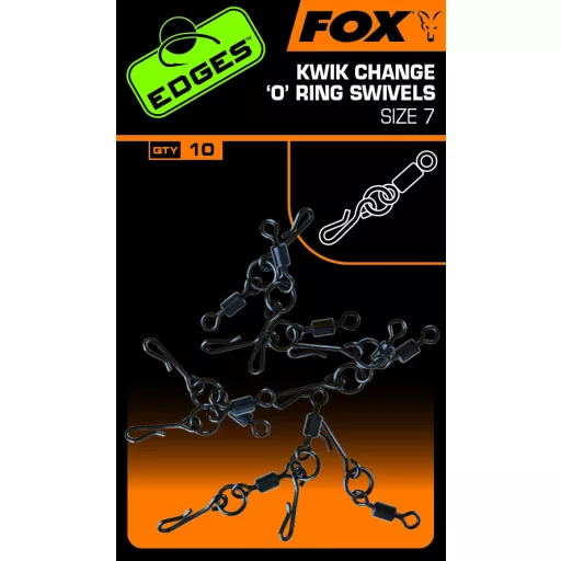 FOX Edges Kwick Change O Ring Swivels Size 7 10pcs