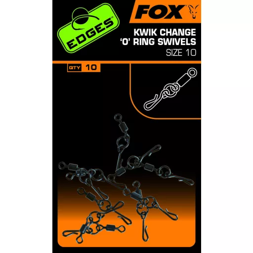 FOX Edges Kwick Change O Ring Swivels Size 10 10pcs
