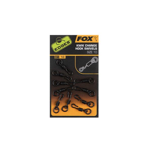 FOX Edges Kwik Change Hook Swivels - size: 10 x 10