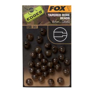 FOX EDGES™ CAMO TAPERED BORE BEAD - 6MM - Gumi Gyöngy