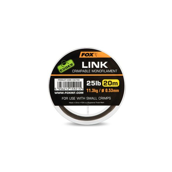 FOX EDGES™ LINK TRANS KHAKI MONO 0.53 mm / 25lb (20m)