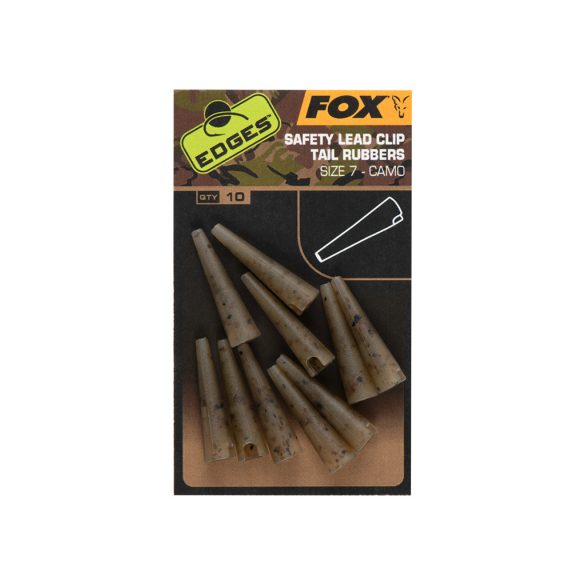 Fox EDGES™ Camo Safety Lead Clip Tail Rubbers (Size 7)