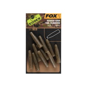 Fox EDGES™ Camo Powergrip Tail Rubbers (Size 7)