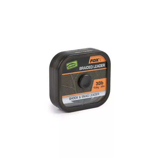 FOX NATURALS SHOCK & SNAG BRAIDED LEADER 20 MÉTER 30 LB - FONOTT ELŐTÉTZSINÓR