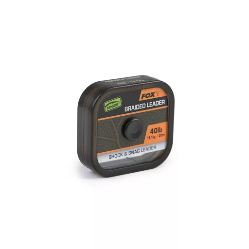 FOX NATURALS SHOCK & SNAG BRAIDED LEADER 20 MÉTER 40 LB - FONOTT ELŐTÉTZSINÓR