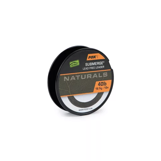 FOX LEAD FREE LEADER NATURALS SUBMERGE LEADER 10 MÉTER 40 LB - ÓLOMMENTES ELŐTÉTZSINÓR