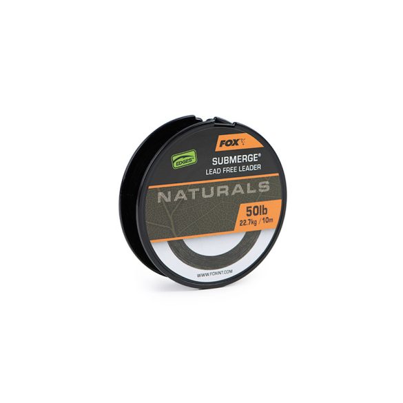 FOX LEAD FREE LEADER NATURALS SUBMERGE LEADER 10 MÉTER 50 LB - ÓLOMMENTES ELŐTÉTZSINÓR