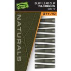   FOX EDGES™ NATURALS SLIK LEAD CLIP TAIL RUBBER - SIZE 10 - GUMIHÜVELY ÓLOMKAPOCSHOZ