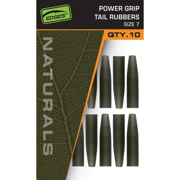 FOX EDGES™ NATURALS POWER GRIP TAIL RUBBERS - SIZE 7 - Gumihüvely