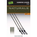 FOX EDGES™ NATURALS SUBMERGE LEADERS 30LB - ÓLOMMENTES SÜLLYEDŐ LEADER 30LB x 3DB