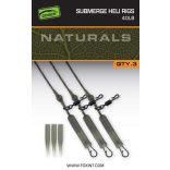 FOX EDGES™ Naturals Submerged Heli rigs 40lb x 3 - SÜLLYEDŐ ÓLOMMENTES BOJLIS HELIKOPTER SZERELÉK 40LB
