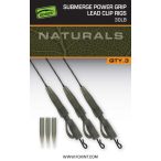   FOX EDGES™ Naturals Sub Power grip lead clip 30lb - ÓLOMMENTES SÜLLYEDŐ ÓLOMKLIPSZES BOJLIS SZERELÉK 30LB