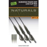 FOX EDGES™ Naturals Sub Power grip lead clip 40lb - ÓLOMMENTES SÜLLYEDŐ ÓLOMKLIPSZES BOJLIS SZERELÉK 40LB 