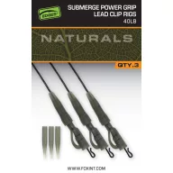   FOX EDGES™ Naturals Sub Power grip lead clip 40lb - ÓLOMMENTES SÜLLYEDŐ ÓLOMKLIPSZES BOJLIS SZERELÉK 40LB 