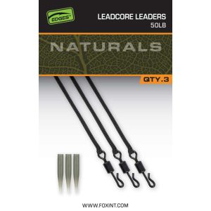 FOX EDGES™ NATURALS LEADCORE LEADERS - LEADCORE BOJLIS SZERELÉK GYORSKAPOCCSAL