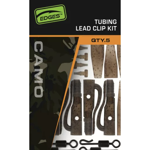 FOX Edges Camo Tubing Leadclip Kit 5pcs