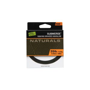 FOX SUBMERGE NATURALS BRAID SINKING BRAIDED MAINLINE 300 MÉTER 0,20 MM - FONOTT SÜLLYEDŐ FŐZSINÓR