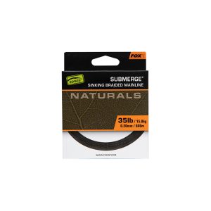 FOX SUBMERGE NATURALS BRAID SINKING BRAIDED MAINLINE 600 MÉTER 0,20 MM - FONOTT SÜLLYEDŐ FŐZSINÓR