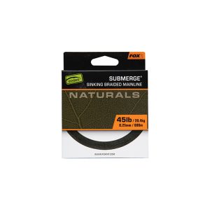 FOX SUBMERGE NATURALS BRAID SINKING BRAIDED MAINLINE 600 MÉTER 0,25 MM - FONOTT SÜLLYEDŐ FŐZSINÓR