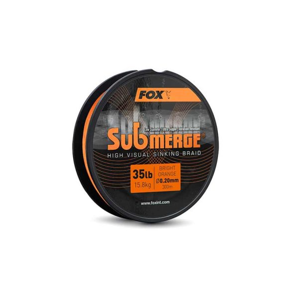 FOX Submerge Orange sinking braid x 300m 0.20mm 35lb/15.8kg