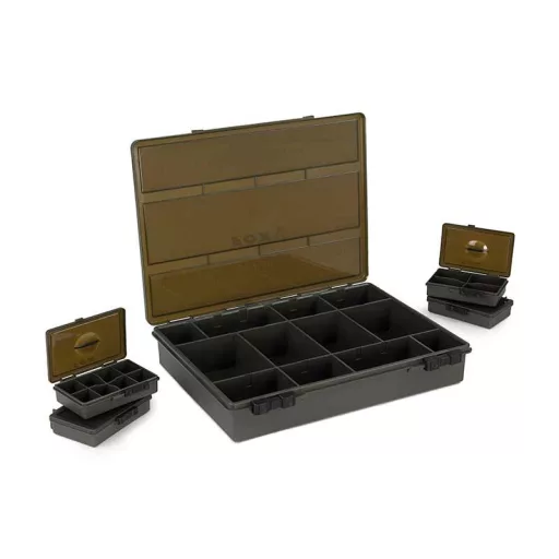 FOX EOS carp tackle box loaded Large - Szerelékes doboz