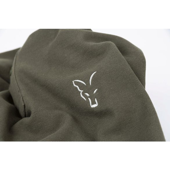 Fox Collection Green & Silver Polo galléros póló 