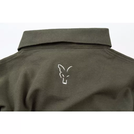 FOX Collection Green & Silver Polo galléros póló 