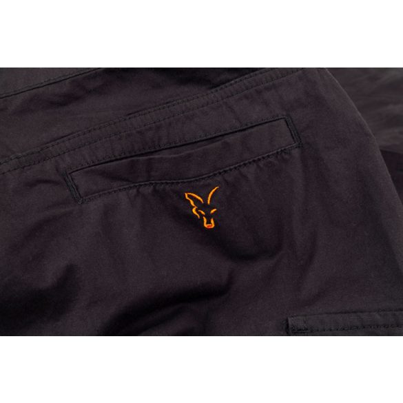 Fox Collection Black & Orange Combat Trousers nadrág