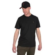 FOX COLLECTION T BLACK ORANGE - FEKETE NARANCS PÓLÓ 