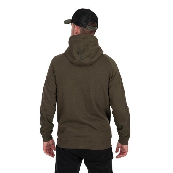 FOX COLLECTION LIGHTWEIGHT HOODY GREEN & BLACK - ZÖLD FEKETE PULÓVER