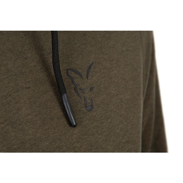 FOX COLLECTION LIGHTWEIGHT HOODY GREEN & BLACK - ZÖLD FEKETE PULÓVER