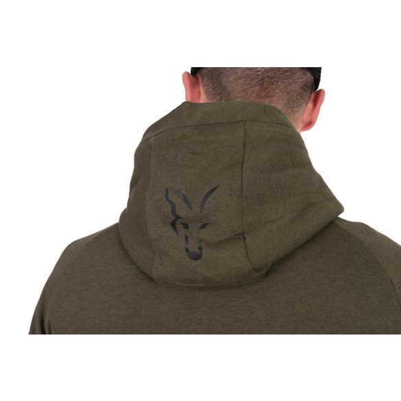 FOX COLLECTION LIGHTWEIGHT HOODY GREEN & BLACK - ZÖLD FEKETE PULÓVER