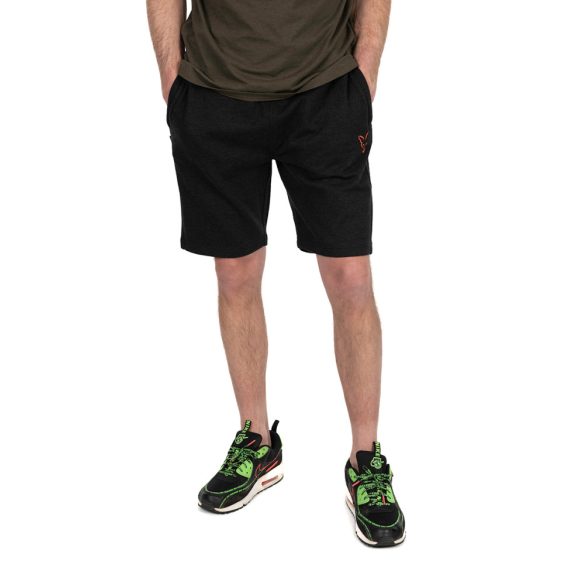 FOX COLLECTION LW JOGGER SHORT BLACK & ORANGE - FEKETE NARANCS RÖVID NADRÁG