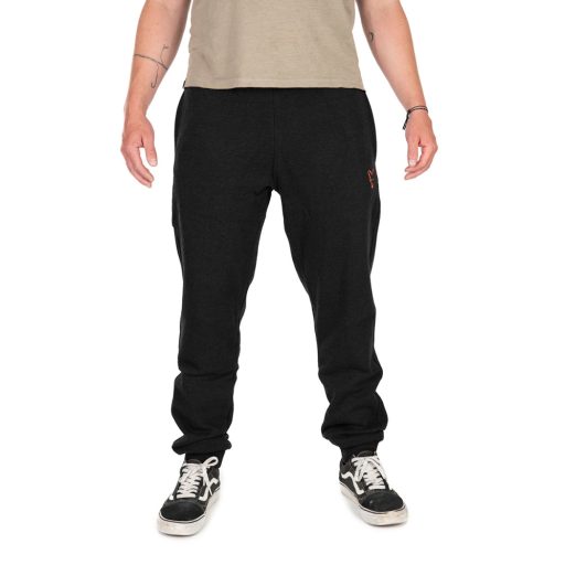 FOX COLLECTION JOGGERS BLACK & ORANGE - Fekete és Narancs Szabadidő Nadrág