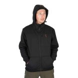 FOX COLLECTION SOFT SHELL JACKET BLACK & ORANGE - Fekete és narancs soft shell stílusú kabát
