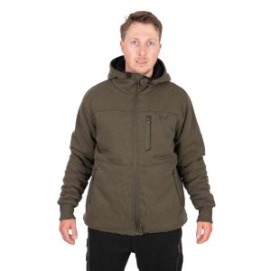 FOX COLLECTION SHERPA JACKET GREEN & BLACK - SHERPA ZÖLD FEKETE DZSEKI