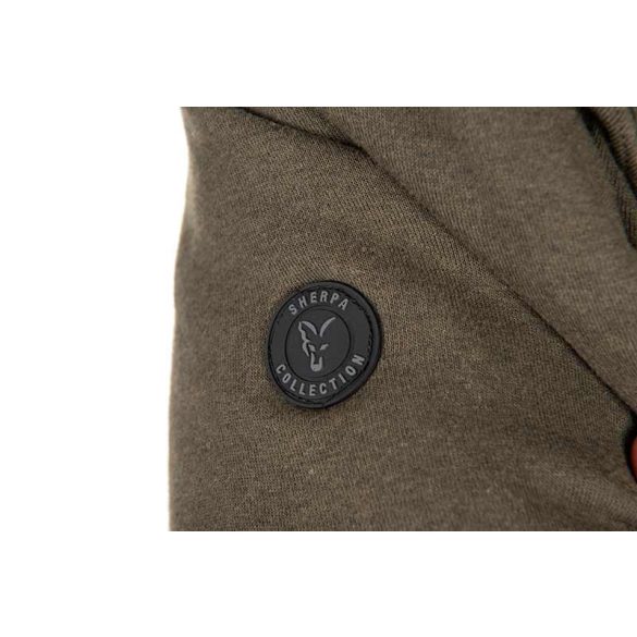 FOX COLLECTION SHERPA JACKET GREEN & BLACK - SHERPA ZÖLD FEKETE DZSEKI