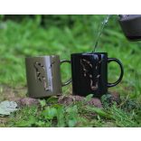 FOX BLACK & CAMO HEAD CERAMIC MUG - KERÁMIA BÖGRE