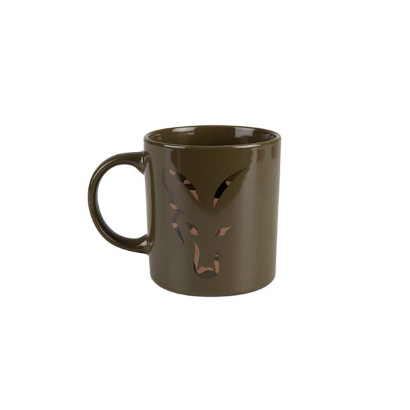 Fox Green and Camo Head Ceramic Mug - KERÁMIA BÖGRE